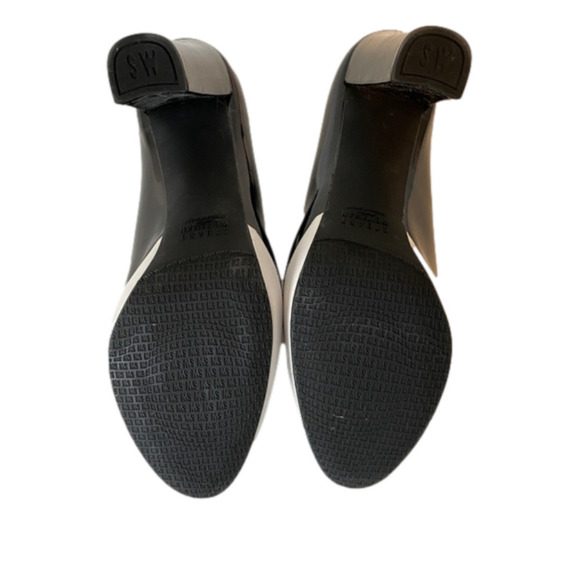 ⭐️2 x HOST PICK⭐️ Stuart Weitzman Black & White Patent Platform Heels - Picture 6 of 7